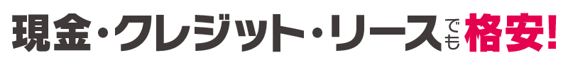 とてもお得！現金・クレジット・リースでも格安